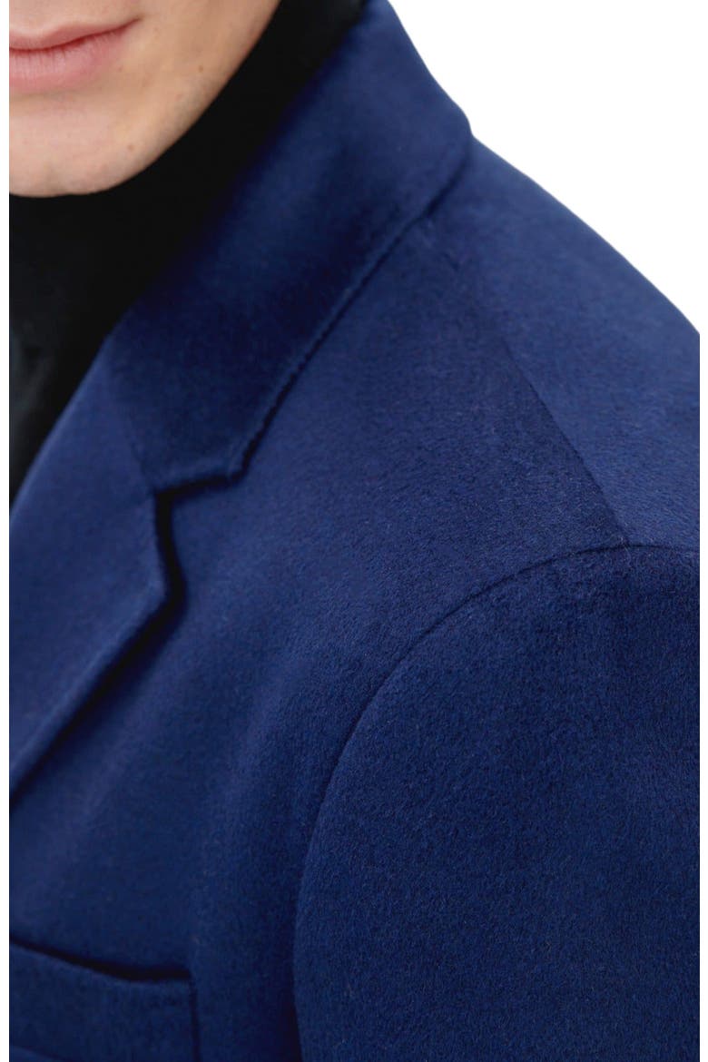 Classic Single Breasted Coat, Alternate, color, navy