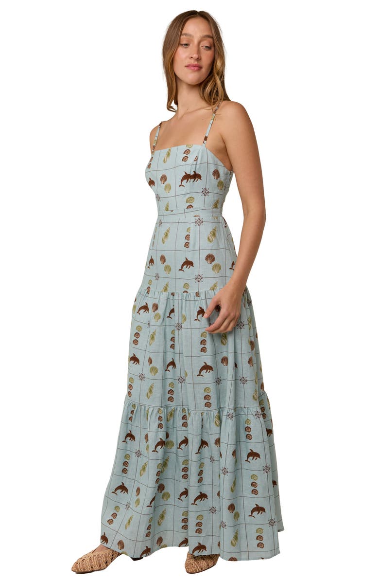 Palm Noosa Celine Maxi Dress, Alternate, color, Seashell Tile