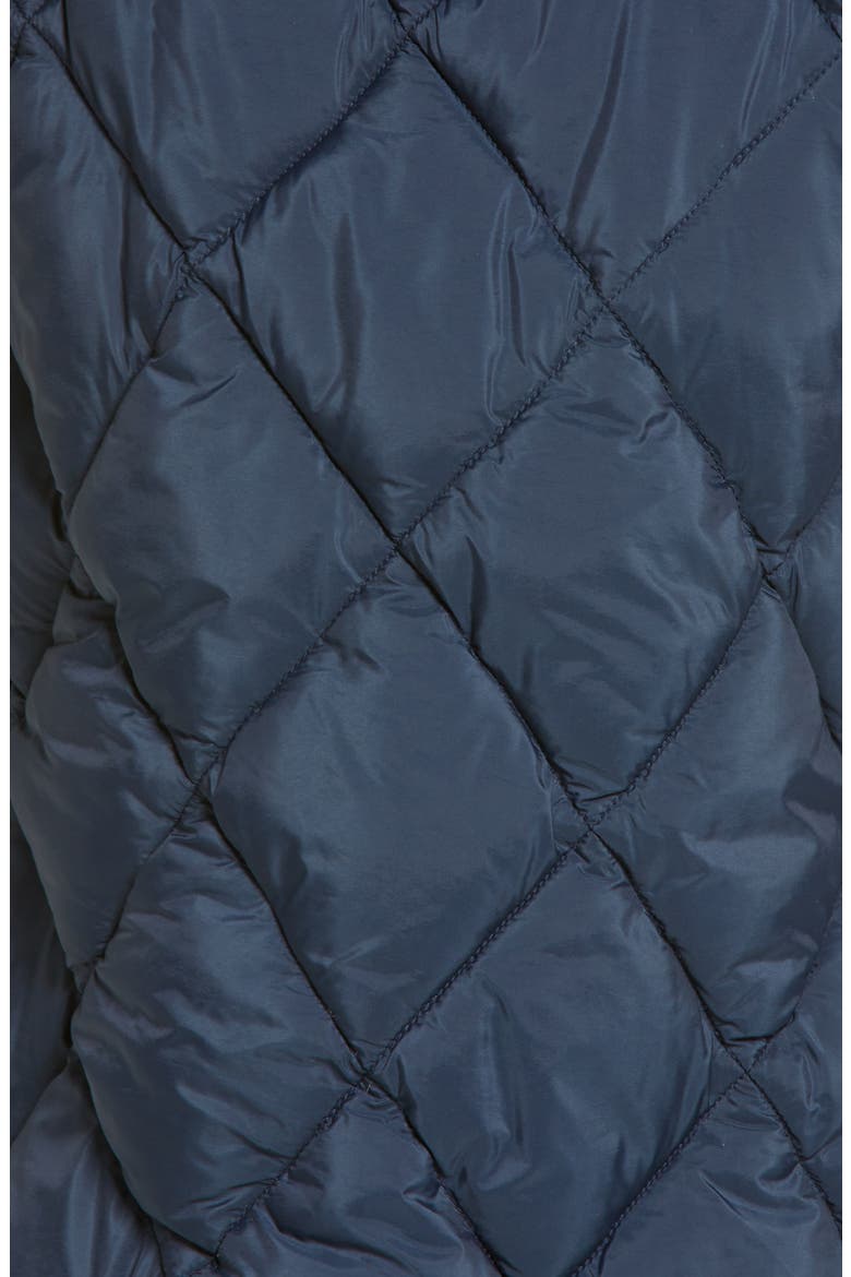 Quilted Water Repellent Hooded Vest, Alternate, color, DK TEAL