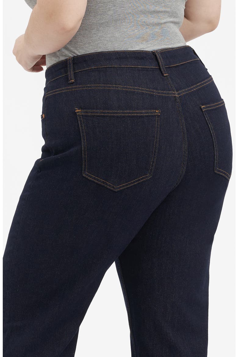 High Waist Straight Leg Jeans, Alternate, color, RINSE