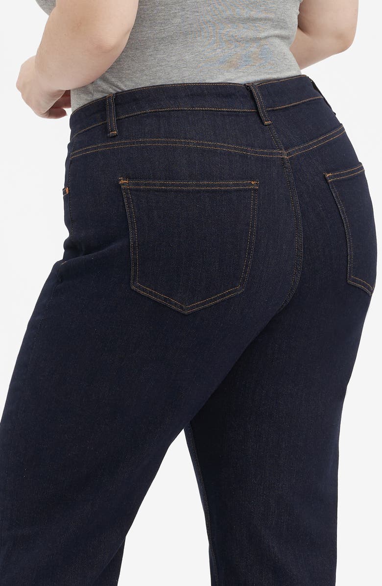 Bayeas High Waist Straight Leg Jeans, Alternate, color, Rinse