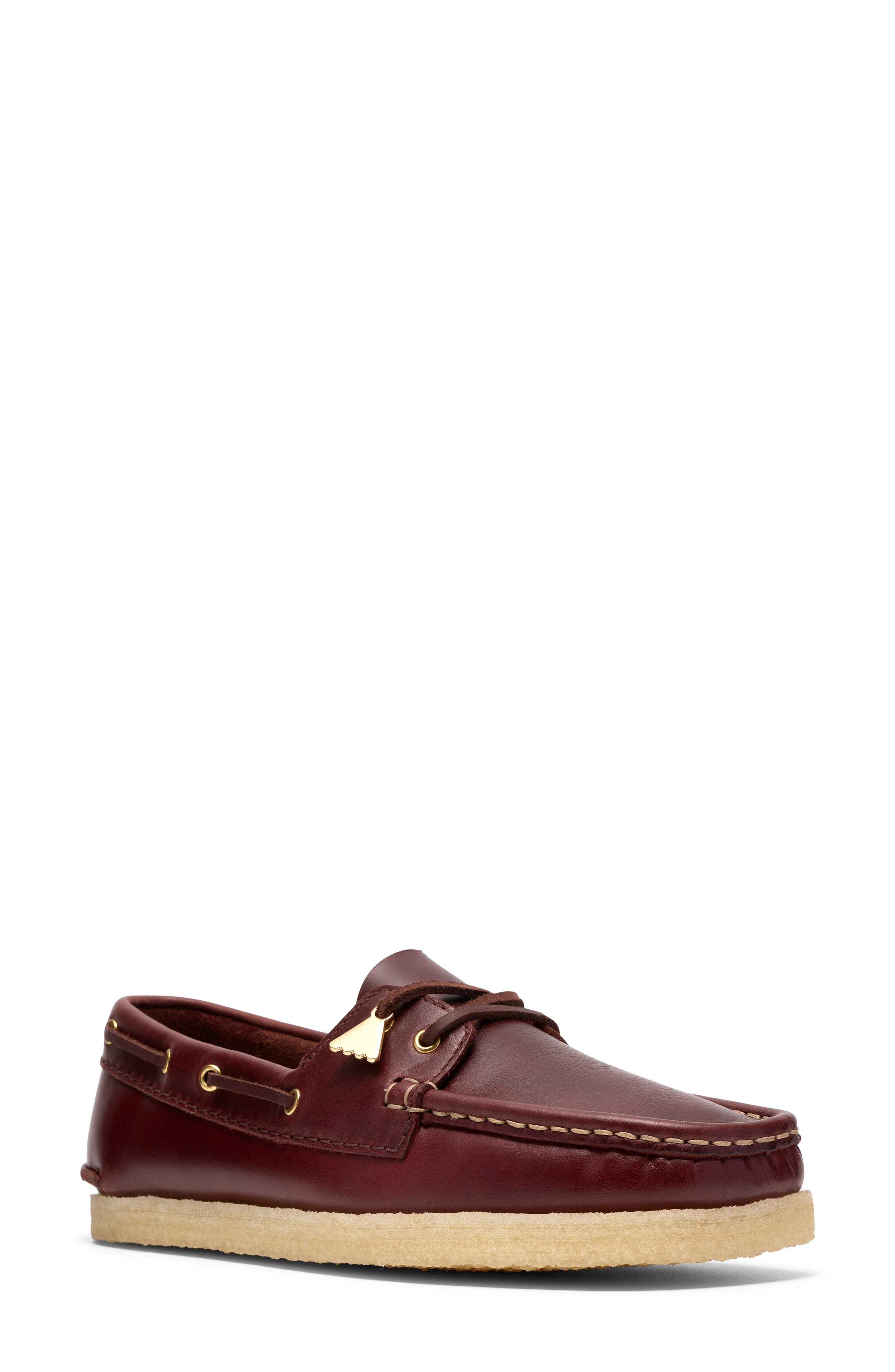 Clarks<sup>®</sup> Originals Godney Boat Moc Toe Loafer, Main, color, British Tan Leather