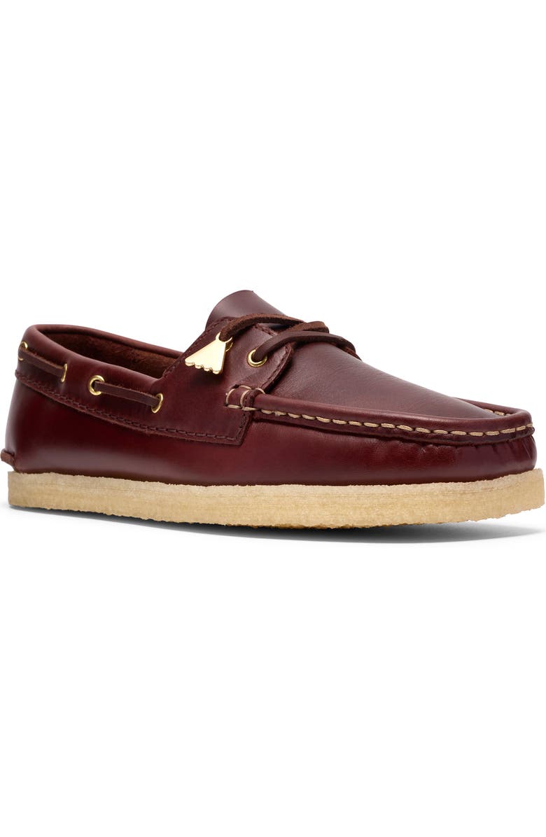Clarks<sup>®</sup> Originals Godney Boat Moc Toe Loafer, Main, color, British Tan Leather