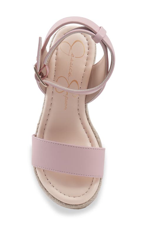 Jessica Simpson Kids' Asha Espadrille Wedge Sandal In Pink