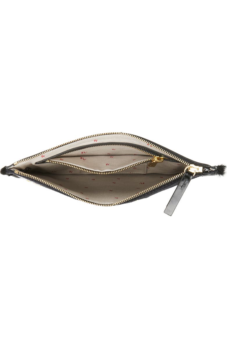 Frances Valentine Large Bee Leather Clutch, Alternate, color,