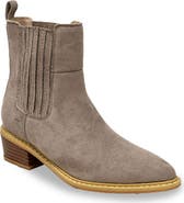 CHASE AND CHLOE Western Block Heel Chelsea Boot
