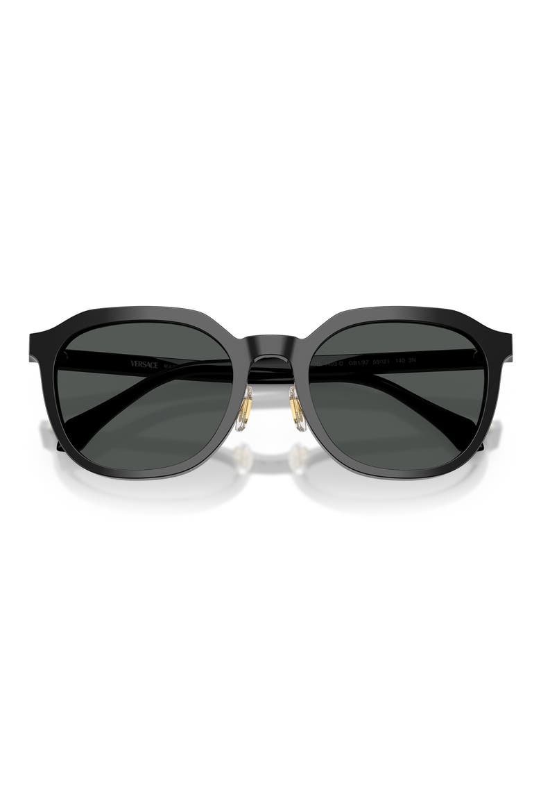 55mm Phantos Sunglasses, Alternate, color, BLACK