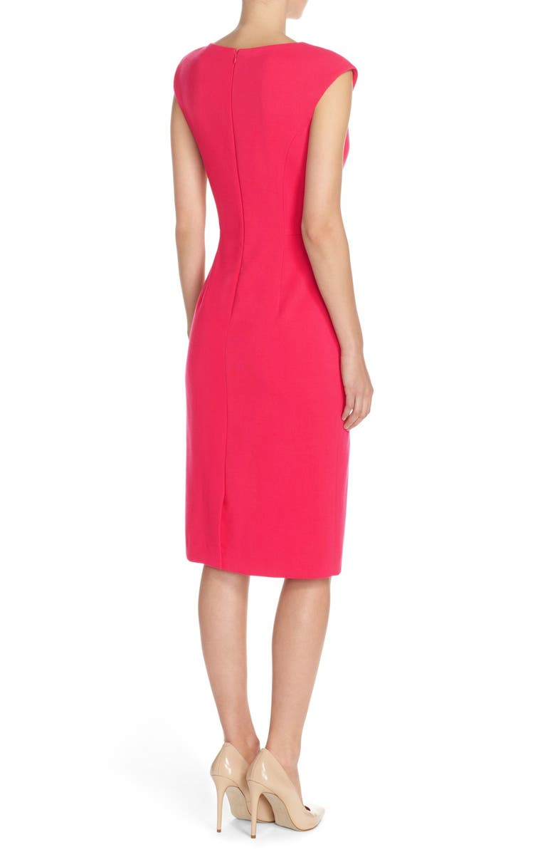 Eliza J Crepe Sheath Dress, Alternate, color, 