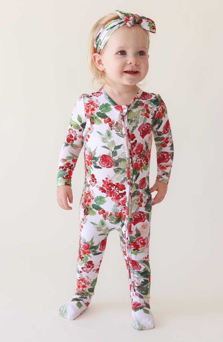 Posh Peanut Beatrix Fitted Convertible One-Piece Pajamas, Alternate, color, 