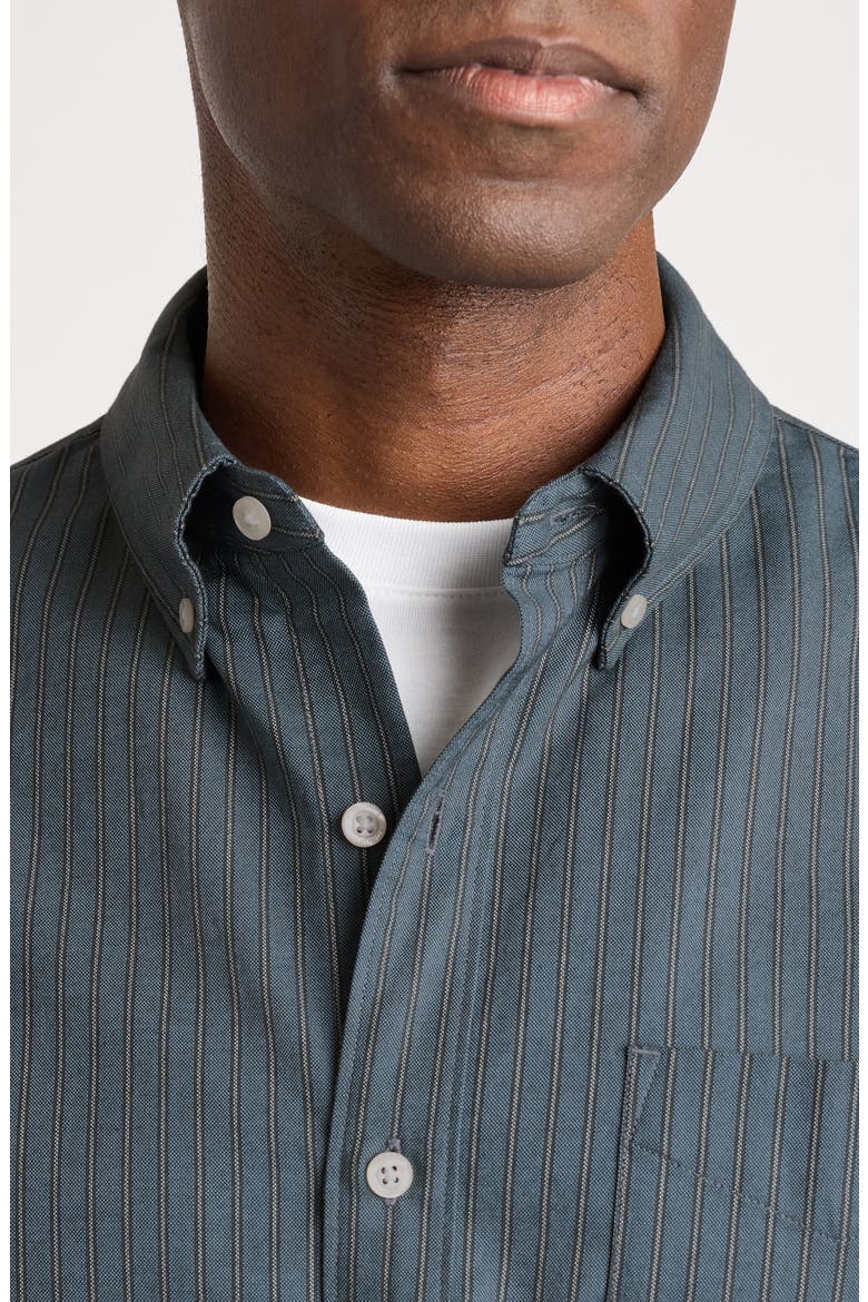 Everyday Slim Fit Oxford Shirt, Alternate, color, URBAN BLUE STRIPE