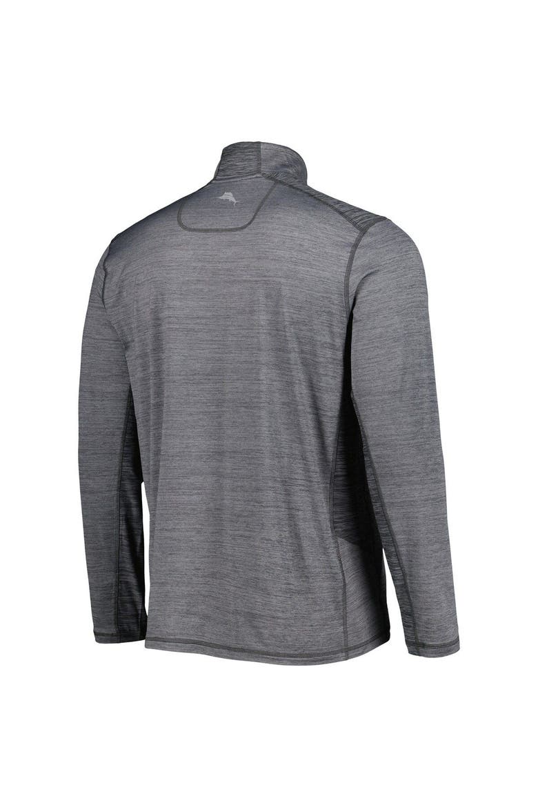Men's Tommy Bahama Gray San Diego Padres Delray IslandZone Half-Zip Top, Alternate, color, Gray