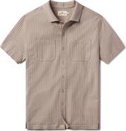 The Normal Brand Getaway Short Sleeve Knit Button-Up Shirt