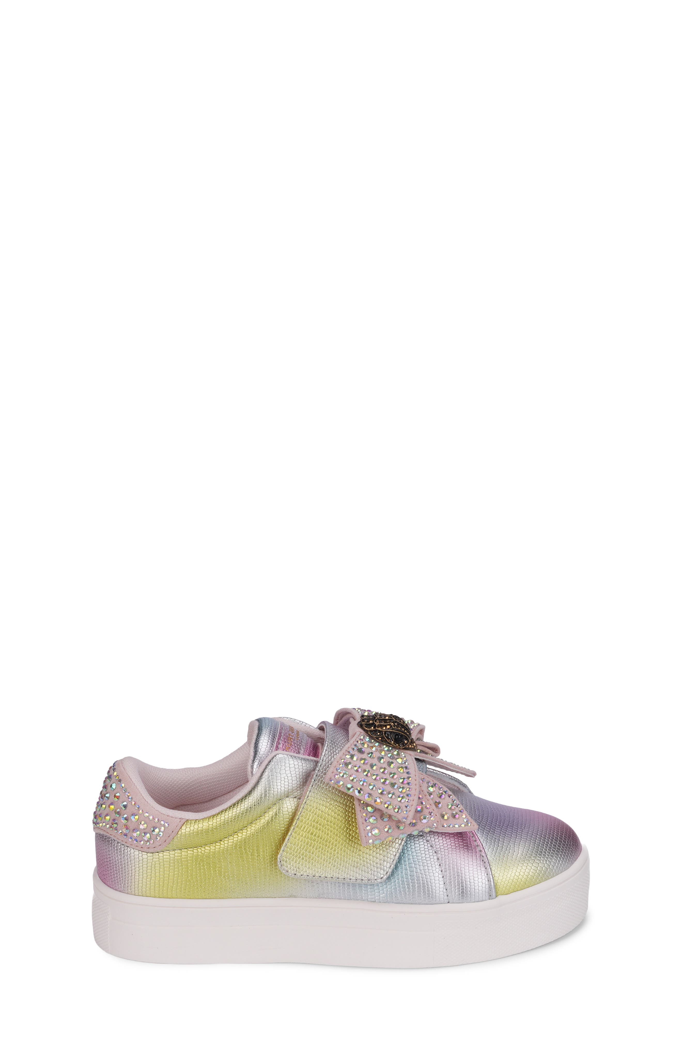 Kids' Mini Laney Bow Sneaker, Alternate, color, PINK/ IRIDESCENT