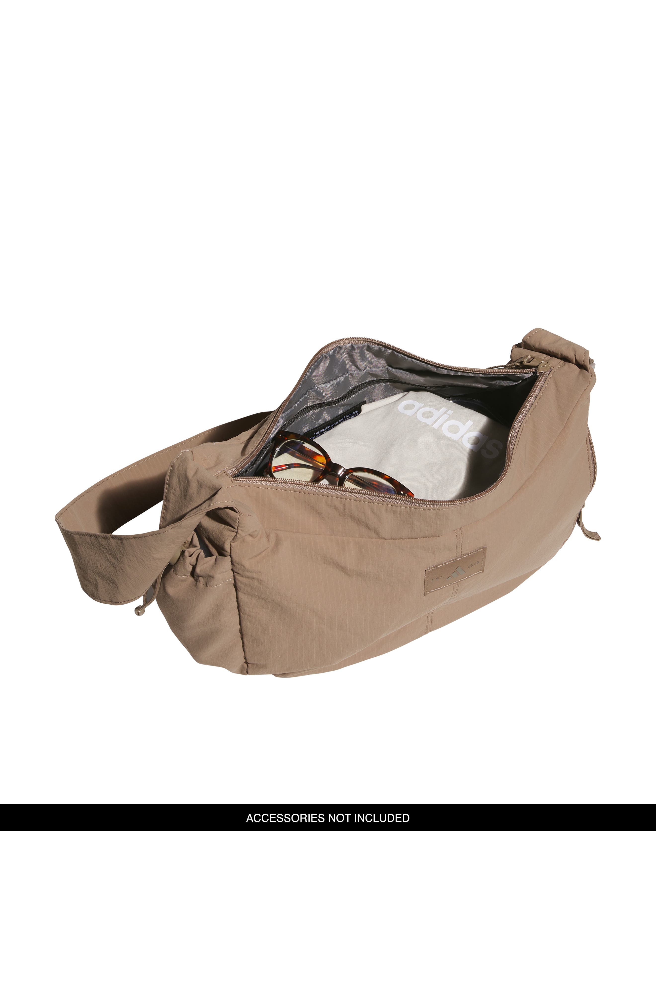 Crescent Crossbody Bag, Alternate, color, DARK BEIGE