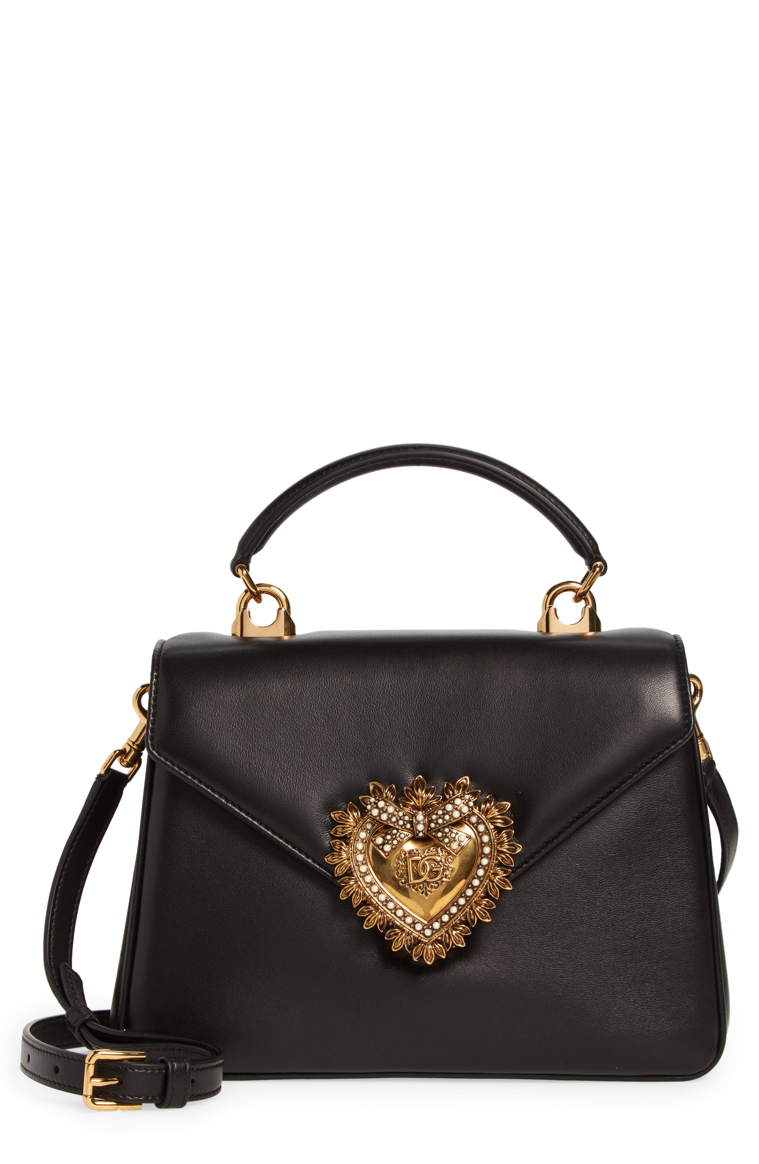 Dolce&Gabbana Devotion Leather Top Handle Bag | Nordstrom