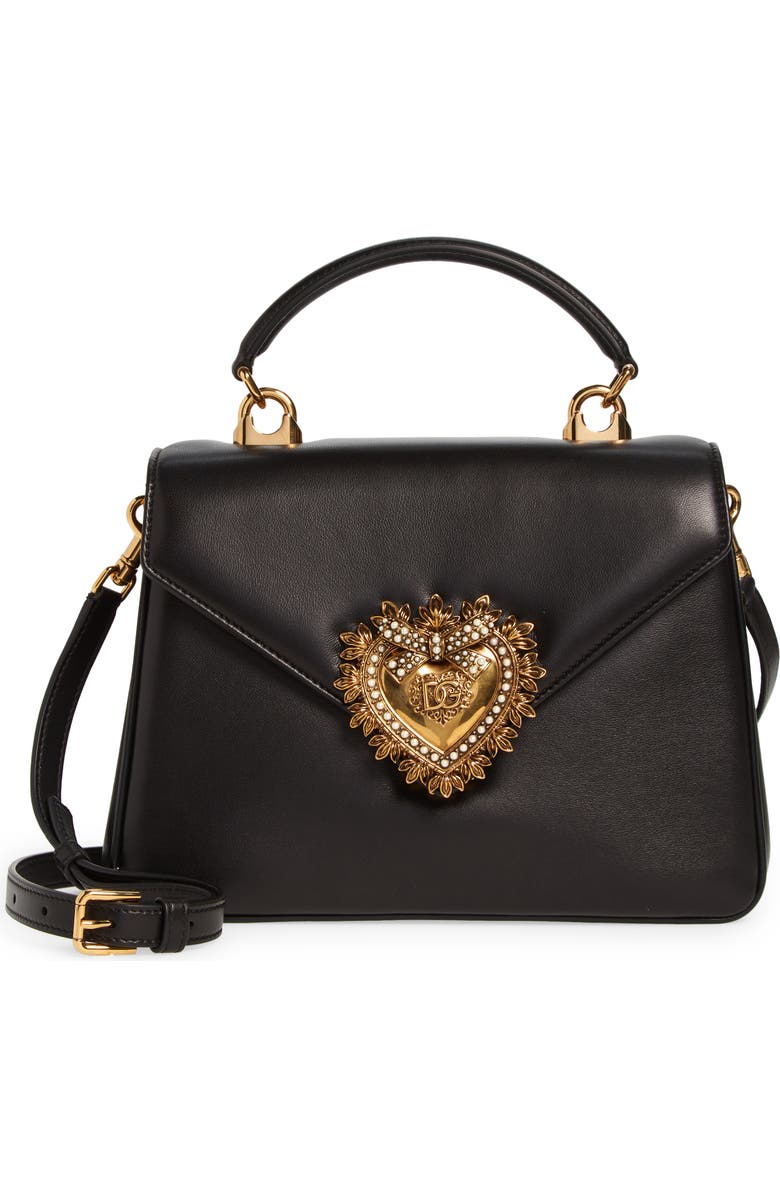 Dolce&Gabbana Devotion Leather Top Handle Bag | Nordstrom Dolce&Gabbana Devotion Leather Top Handle Bag | Nordstrom