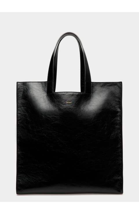 Easy Bally Tote In Calf Leather