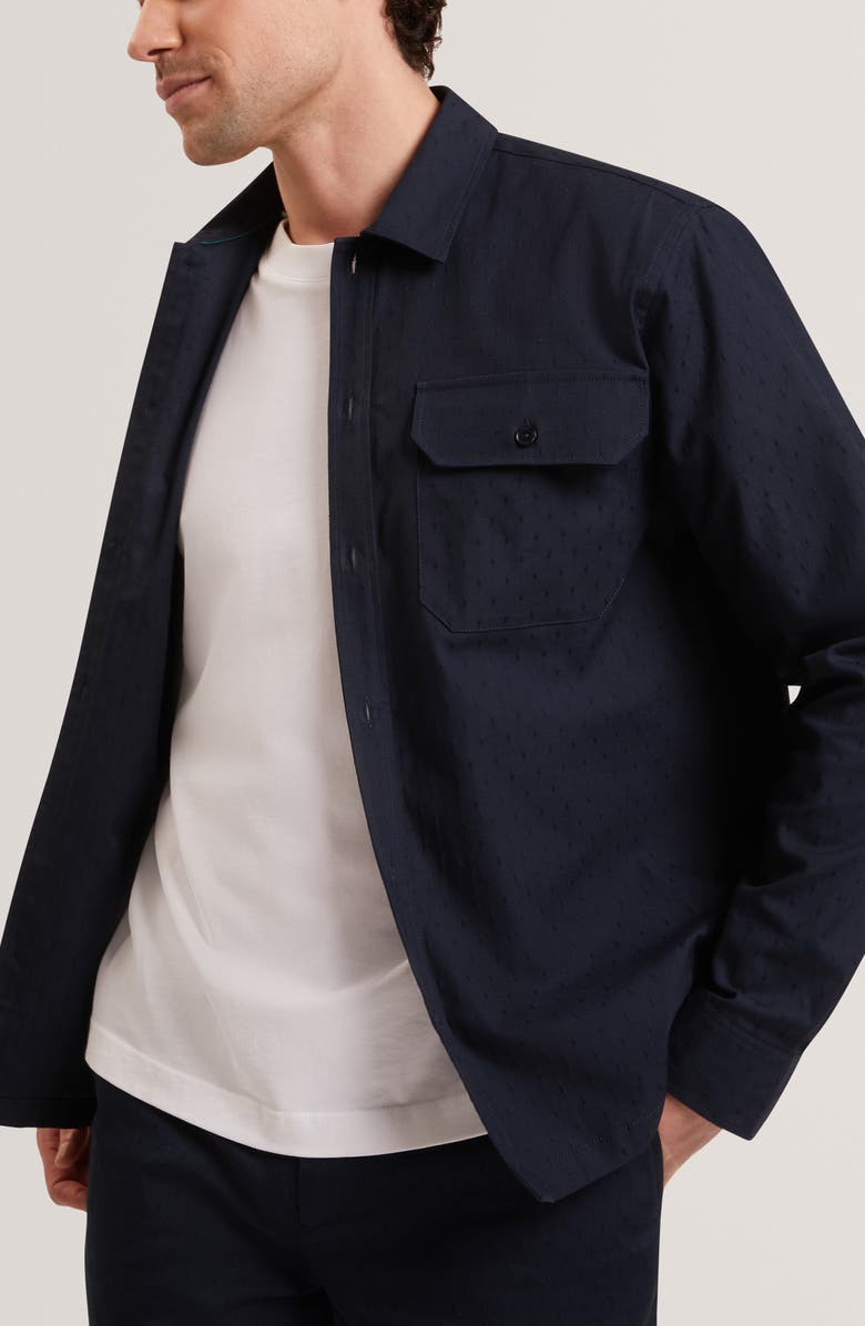 Ted Baker Levon Shirt Jacket, Alternate, color, Navy