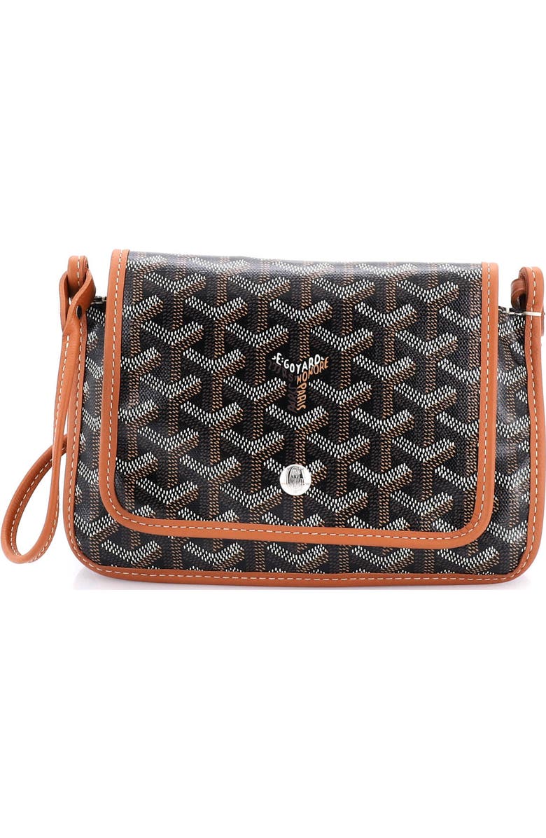 Pre-Owned Goyard Plumet Clutch Wallet Coated Canvas, Main, color, Brown