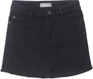 DL1961 Cutoff Black Denim Skirt