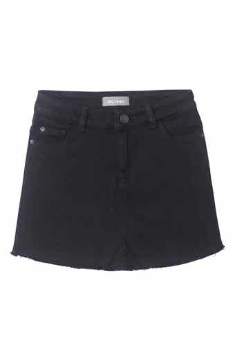 DL1961 Cutoff Black Denim Skirt