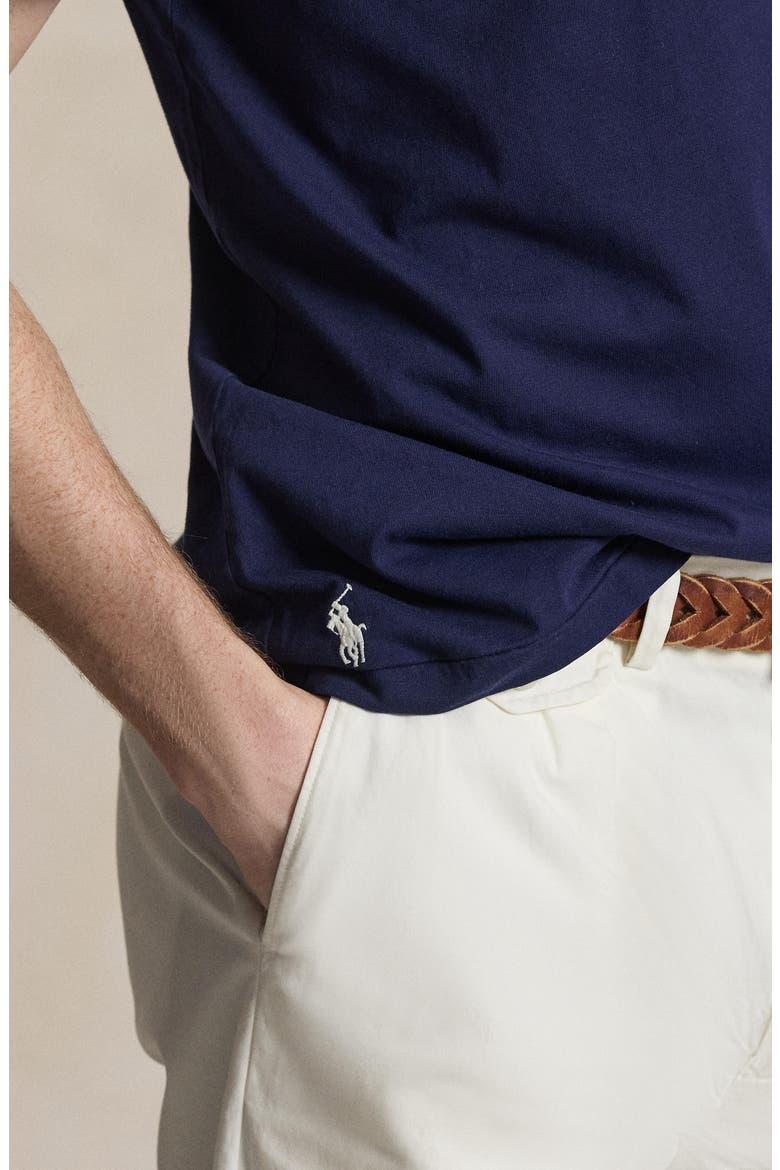 Classic Fit Logo Appliqué Cotton T-Shirt, Alternate, color, NEWPORT NAVY