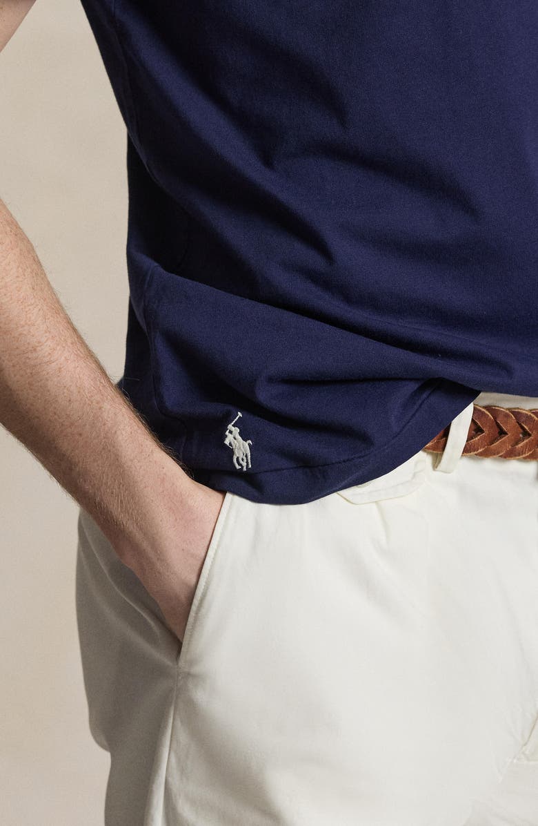 Polo Ralph Lauren Classic Fit Logo Appliqué Cotton T-Shirt, Alternate, color, Newport Navy