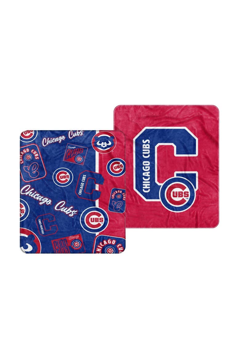 Chicago Cubs 50" x 60" Dream Weave Throw Blanket, Main, color, Royal