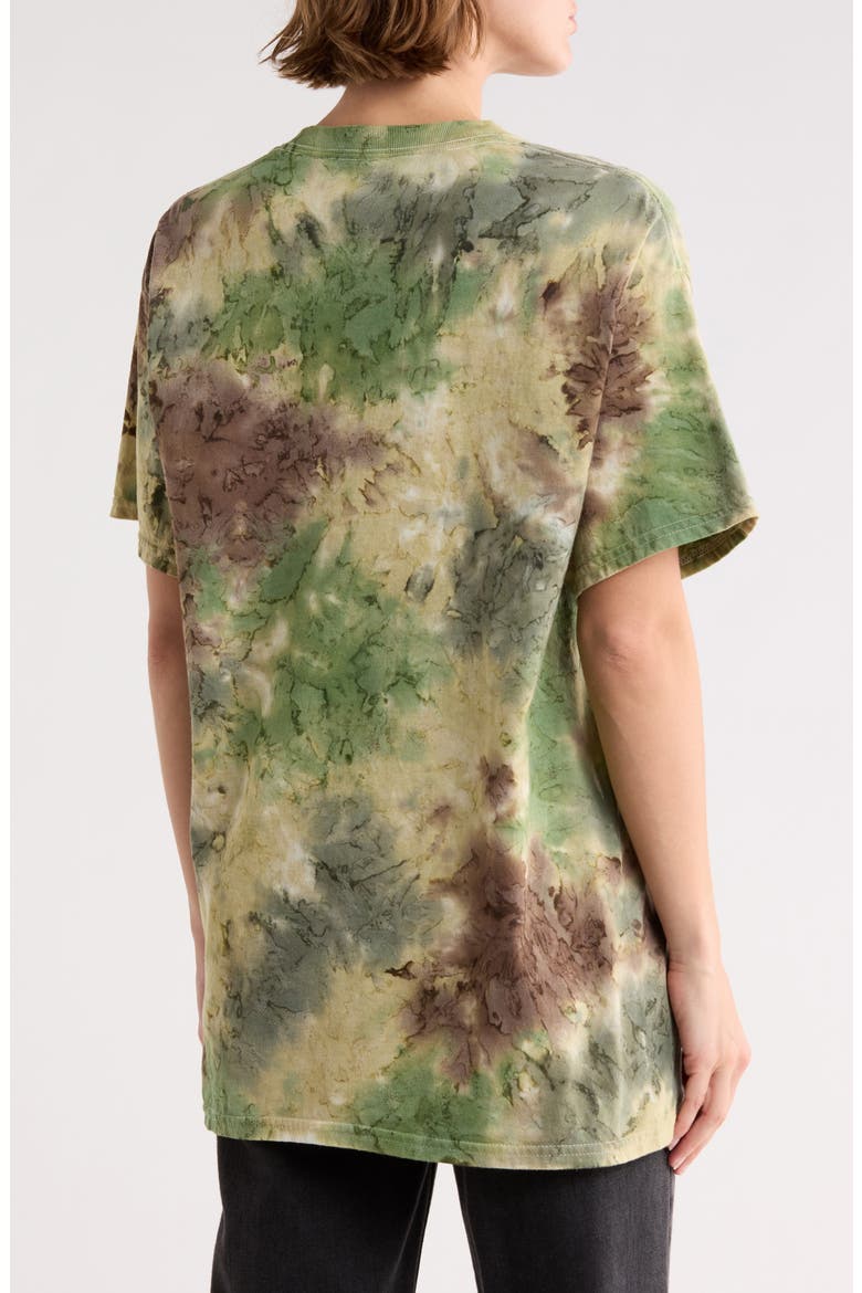 Nirvana Graphic Camouflage T-shirt, Alternate, color, GREEN