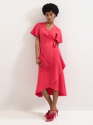 Phase Eight Julissa Short Sleeve Wrap Midi Dress