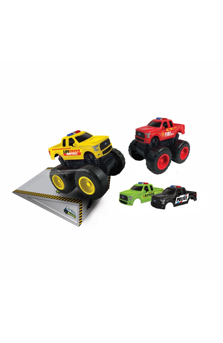 JAM'N Products Ford F150 Friction Switch'Em Rescue Toy, 3+, Main, color, Multicolored