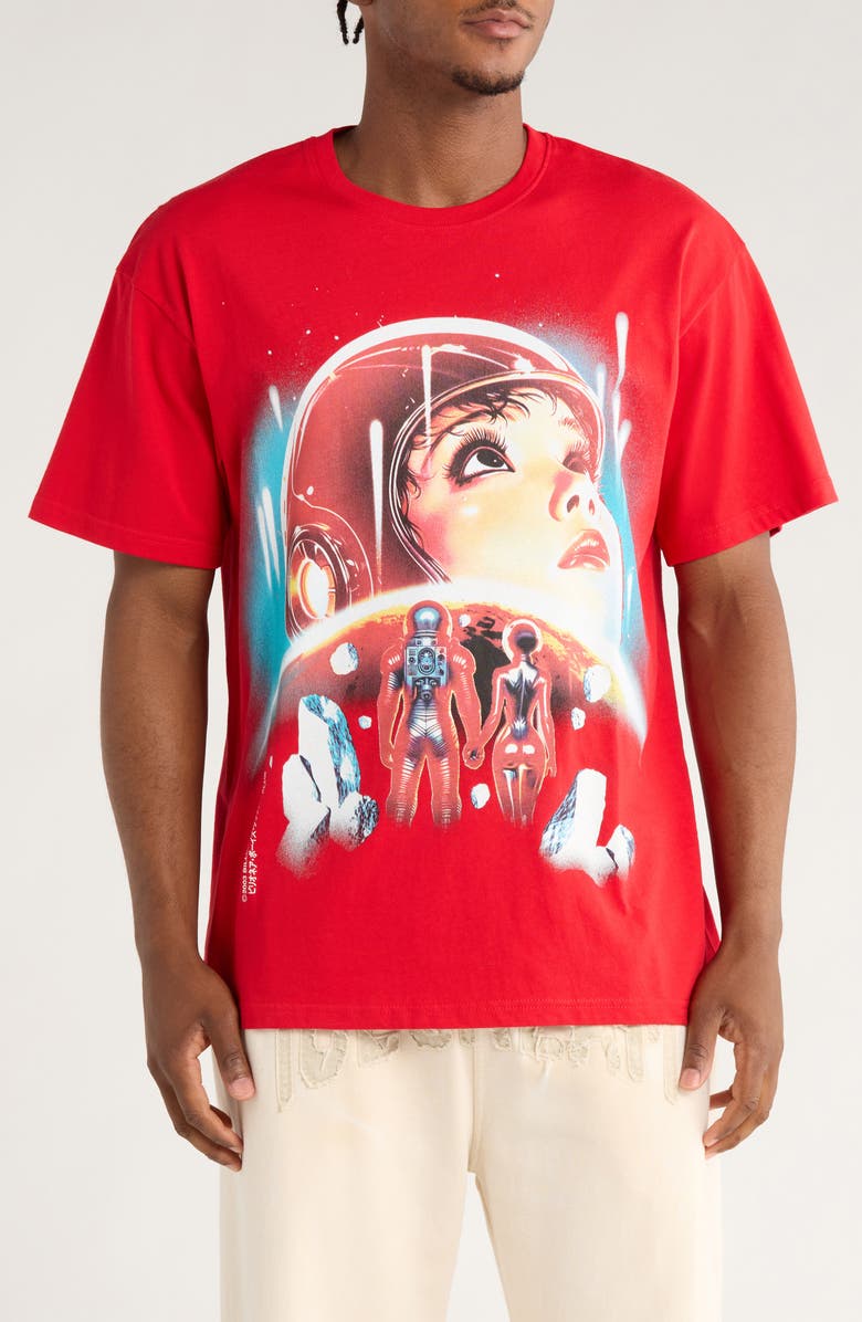 Billionaire Boys Club Abyss Cotton Graphic T-Shirt, Main, color, Red