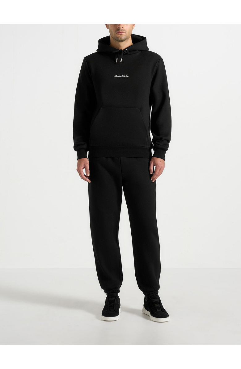 Manière De Voir Signature Regular Fit Hoodie, Alternate, color, Black