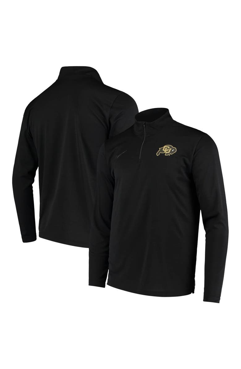 Nike Men's Nike Black Colorado Buffaloes Intensity Quarter-Zip Performance Jacket, Main, color, 