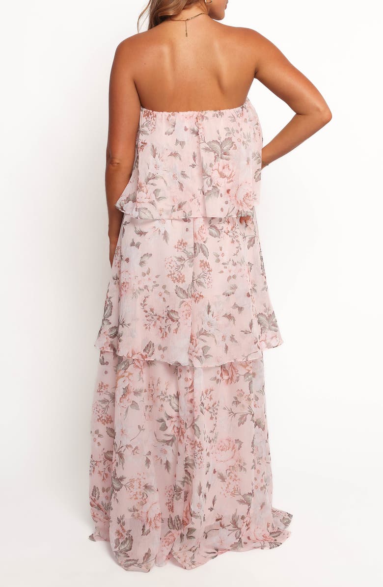 Petal & Pup Bloom Tiered Strapless Maxi Dress, Alternate, color, Floral