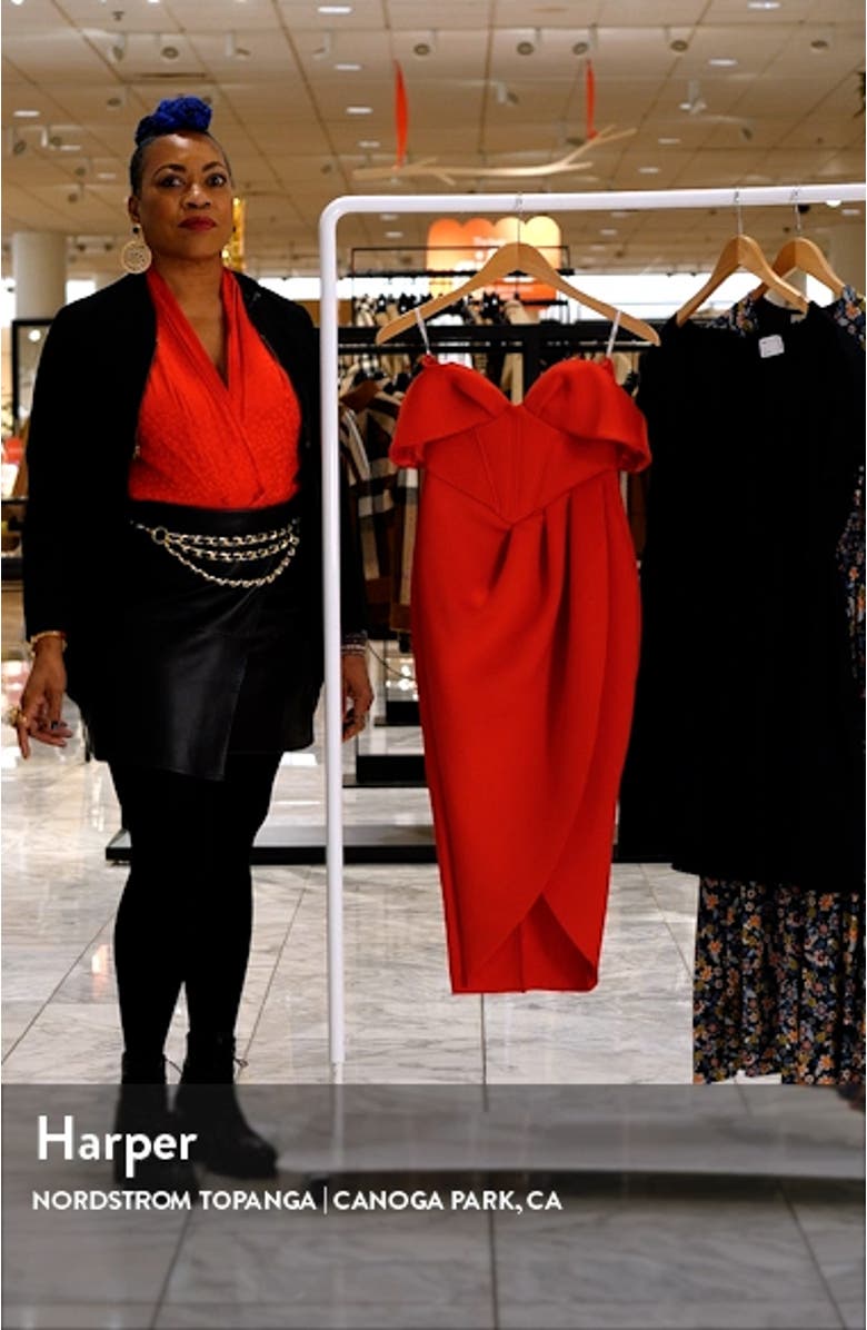 Corset Off-the-Shoulder Midi Dress, sales video thumbnail