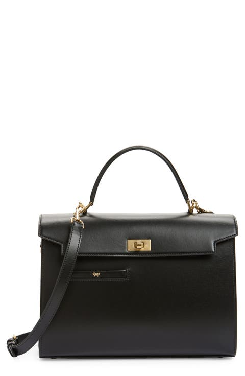 Mortimer Leather Top Handle Bag