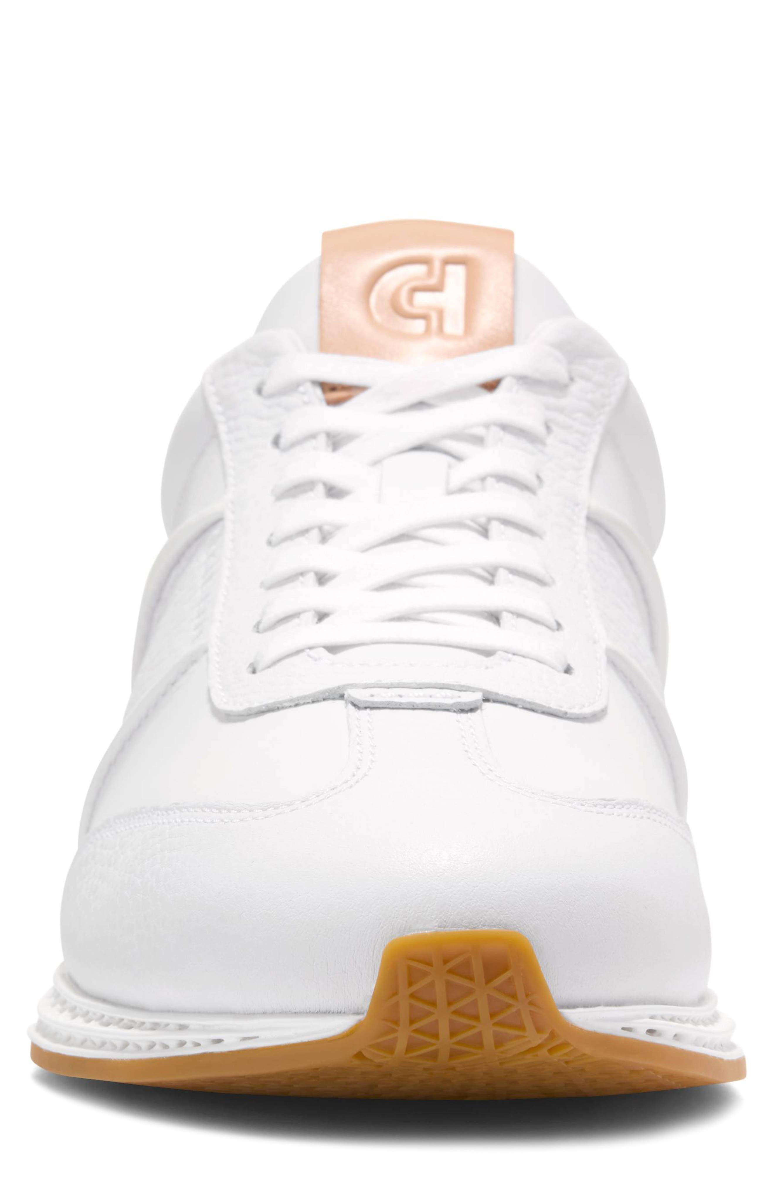 Cole Haan GrandPro LP SkyWeave Sneaker, Alternate, color, Optic White / Natural Vachetta