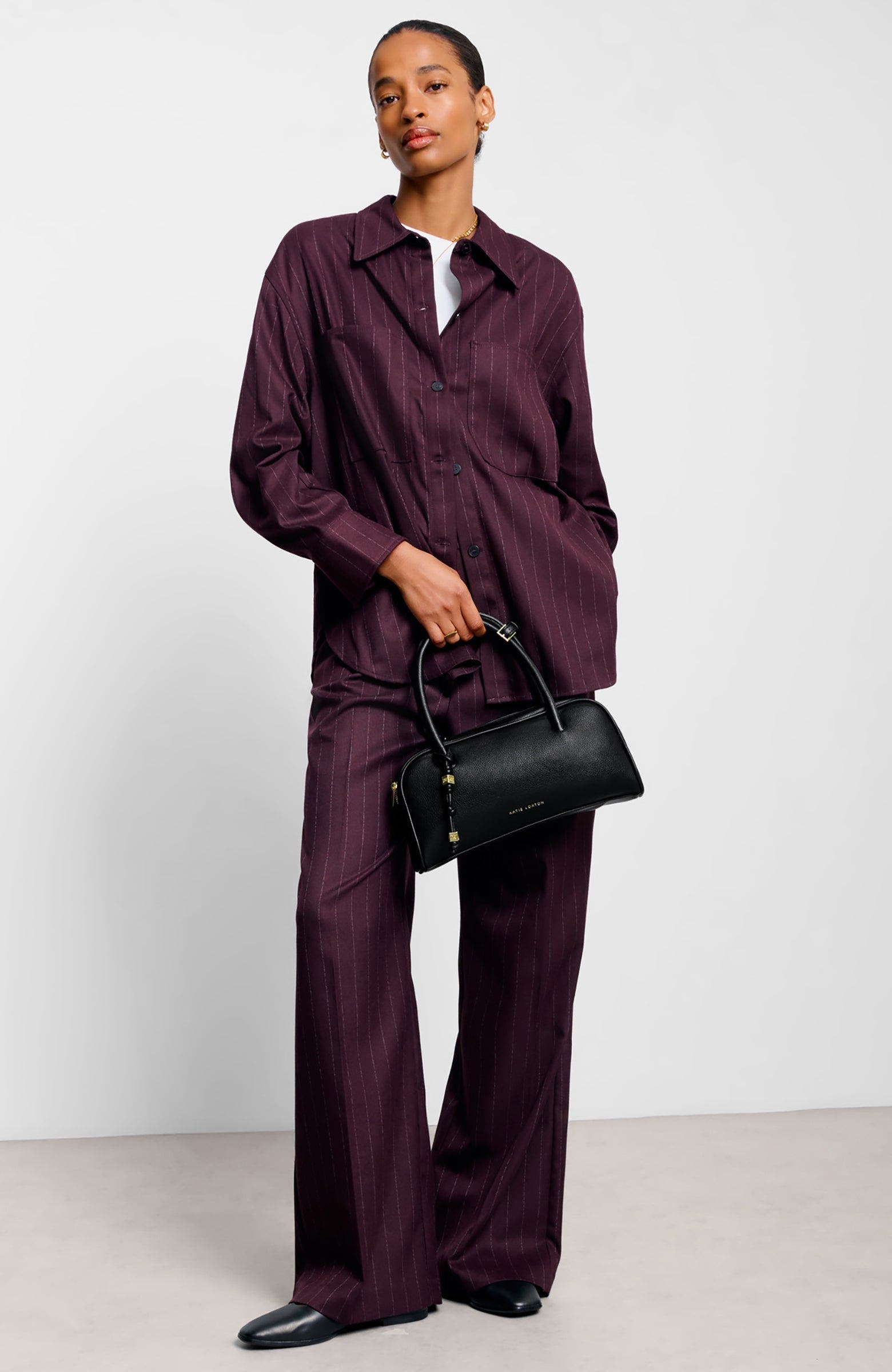 Katie Loxton Hadley Bowling Bag, Alternate, color, Black