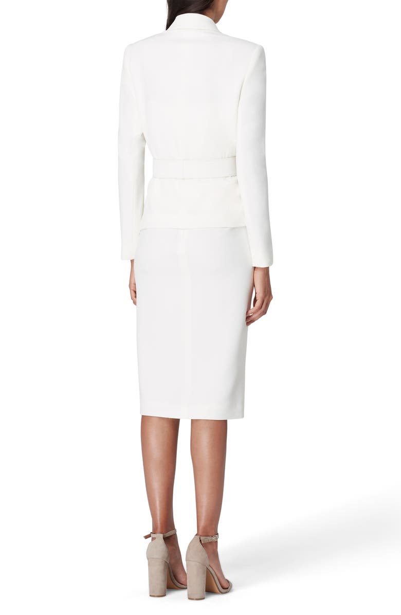 Tahari Two-Piece Asymmetrical Belted Suit, Alternate, color, 