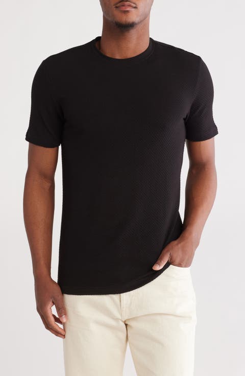 Textured Crewneck T-Shirt