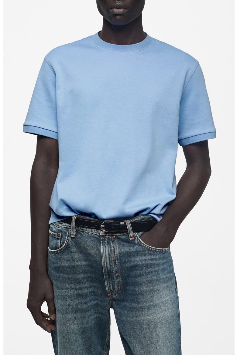 Regular Fit Cotton T-Shirt, Main, color, SKY BLUE