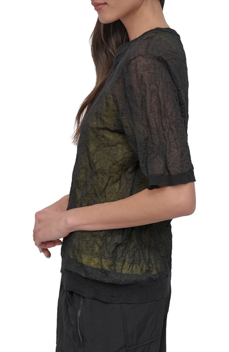 DKNY Metallic Layered Sweater, Alternate, color, 