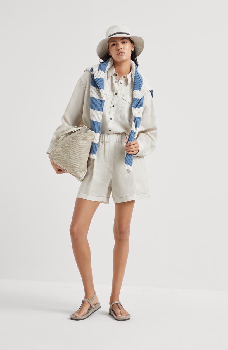 Brunello Cucinelli Five-pocket shorts, Alternate, color,