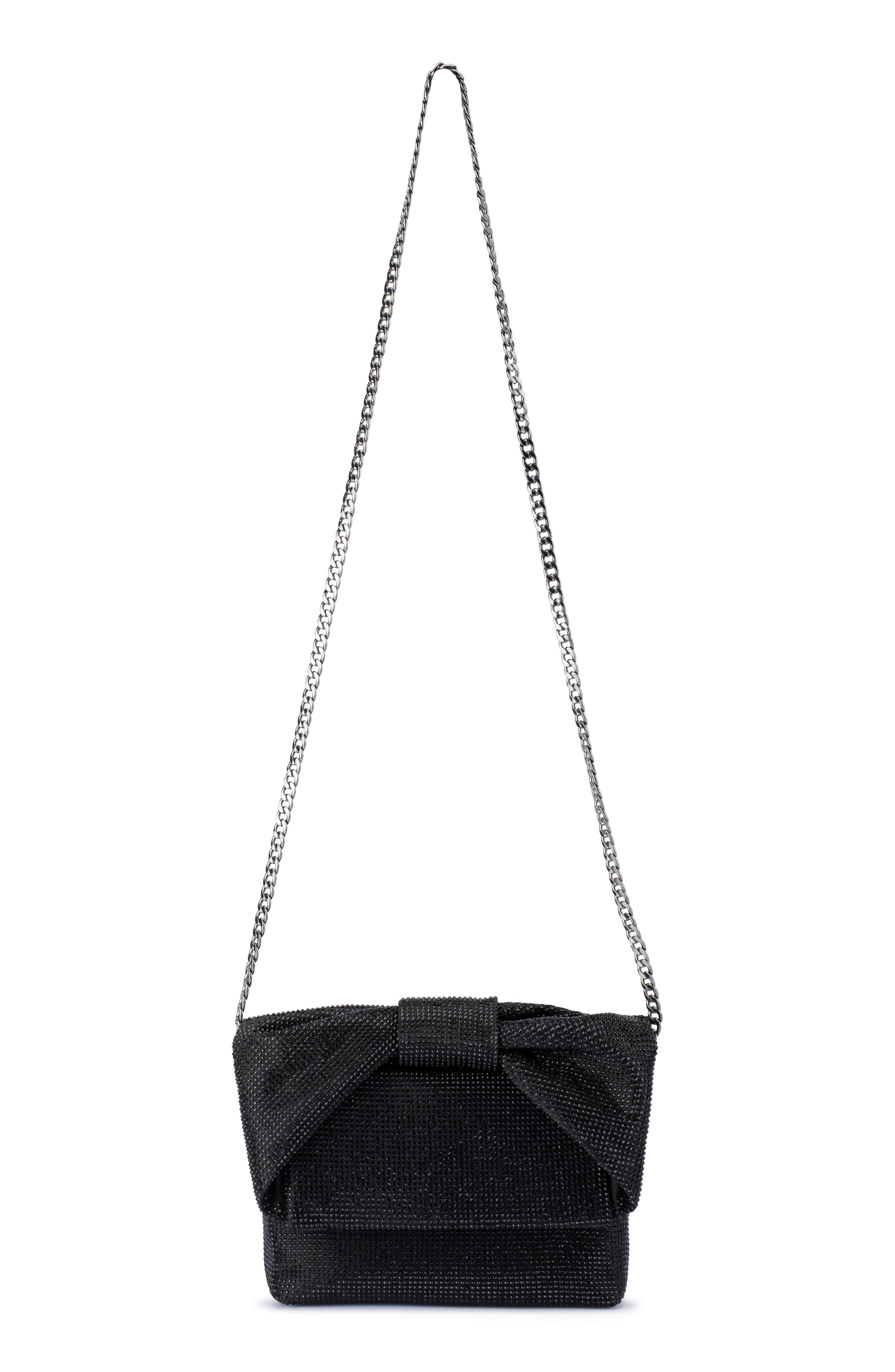 Olga Berg Alinta Hotfix Top Handle Bag, Alternate, color, Black