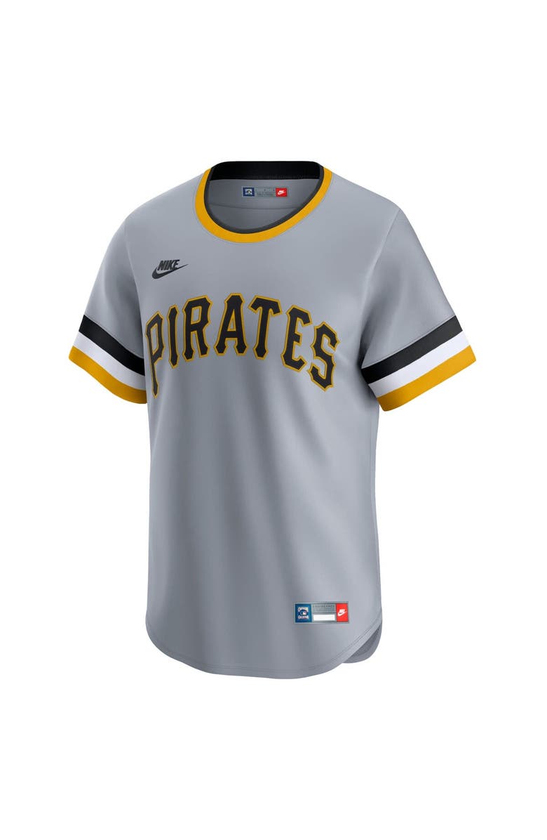 Nike Men's Nike Gray Pittsburgh Pirates Cooperstown Collection Limited Jersey, Alternate, color, Gray