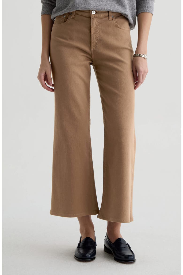 Saige Mid Rise Ankle Wide Leg Jeans, Main, color, MELANGE STONE