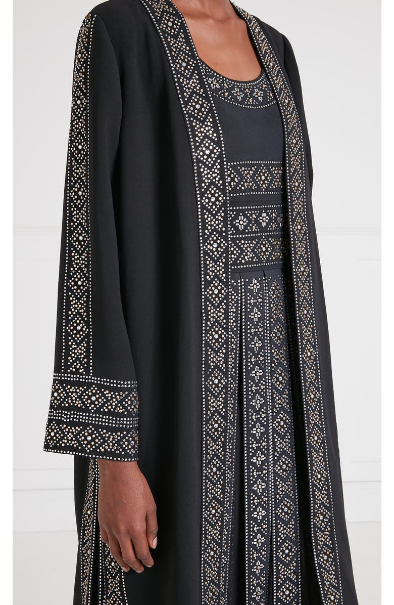 Temperley London Gallantry Coat, Alternate, color, Black