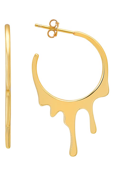 Melting Hoop Earrings