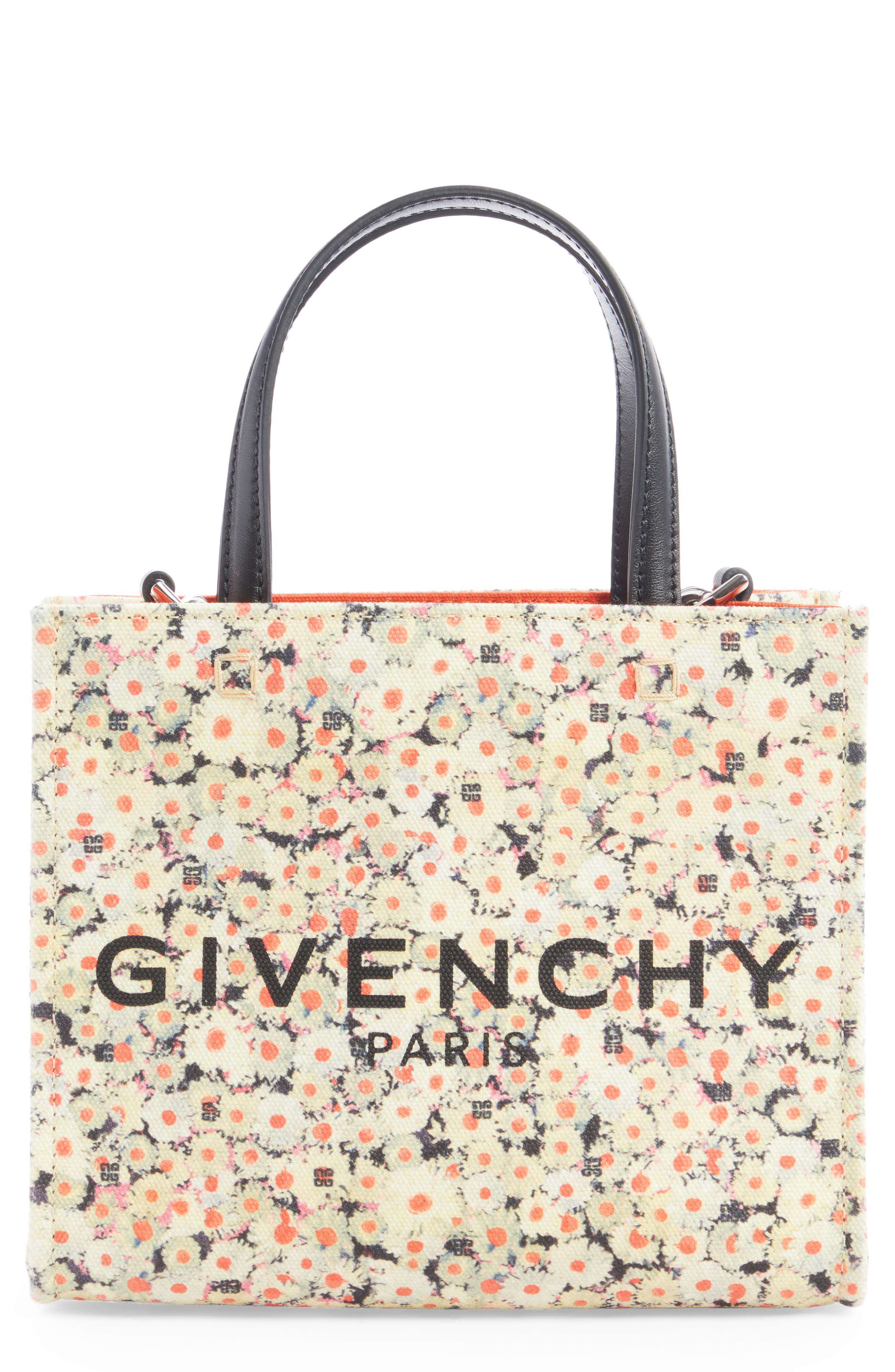 Givenchy Mini Floral G-Tote, Main, color, 